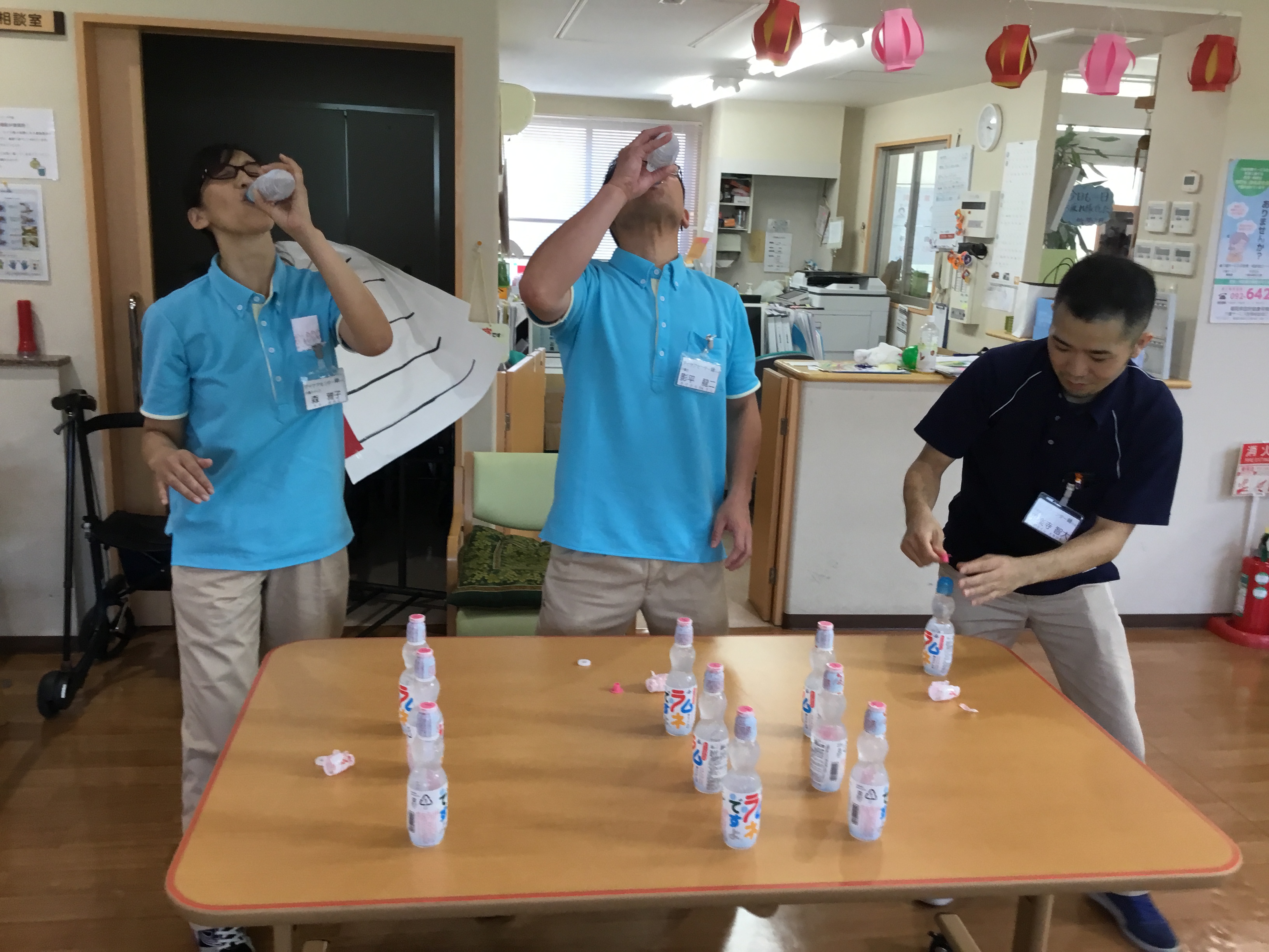 夏祭り ラムネ飲み編 スタッフブログ デイケアセンター錬